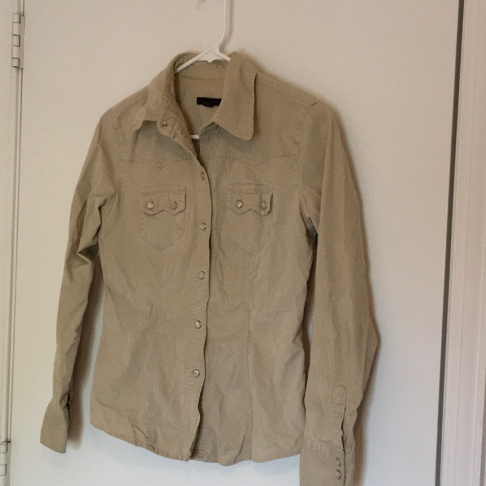 Gap. Thin corduroy button down.